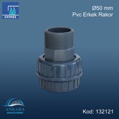 Ø50 mm Pvc Erkek Rakor