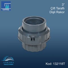 3'' Çift Taraflı Dişli Rakor