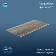 Antique Grey 33x66x0,76 cm Merdiven Kaymazı