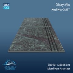 Olcay Mix 33x66x0,76 cm Merdiven Kaymazı