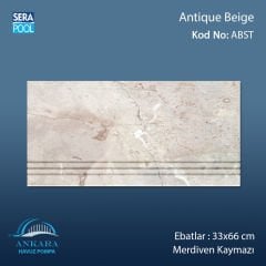 Antique Beige 33x66x0,76 cm Merdiven Kaymazı