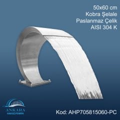 AHP-058 Omuz Masajı Kobra Şelale 50X60 cm 304 Krom Kaplama Paslanmaz Çelik