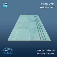Piazza Cyan 33x66x0,76 cm Merdiven Kaymazı