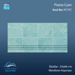 Piazza Cyan 33x66x0,76 cm Merdiven Kaymazı