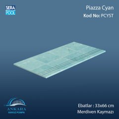Piazza Cyan 33x66x0,76 cm Merdiven Kaymazı