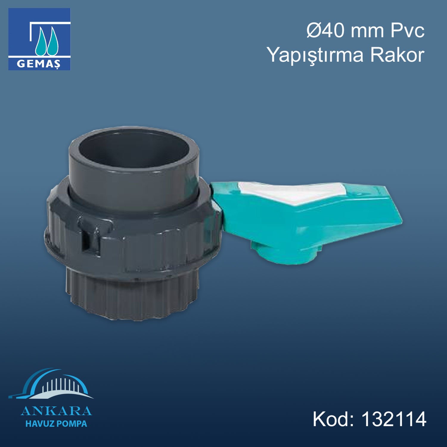 Ø40 Pvc Yapıştırma Dişli Rakor