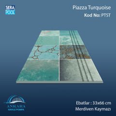 Piazza Turquoise 33x66x0,76 cm Merdiven Kaymazı