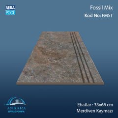 Fossil Mix 33x66x0,76 cm Merdiven Kaymazı