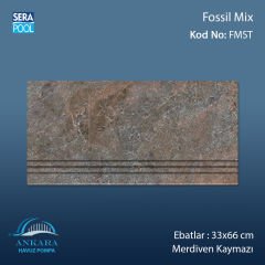 Fossil Mix 33x66x0,76 cm Merdiven Kaymazı