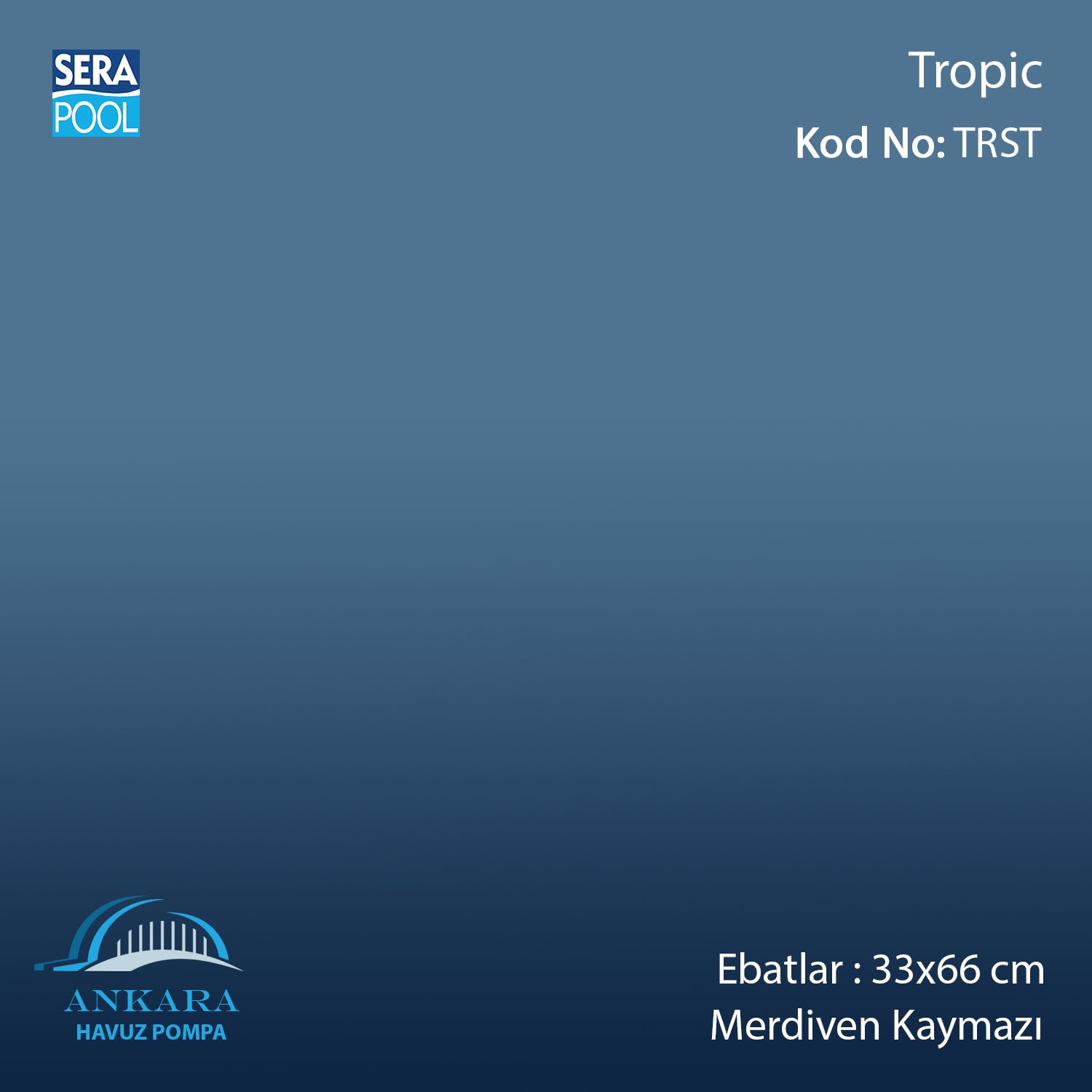 Tropic 33x33x0,76 cm Merdiven Kaymazı