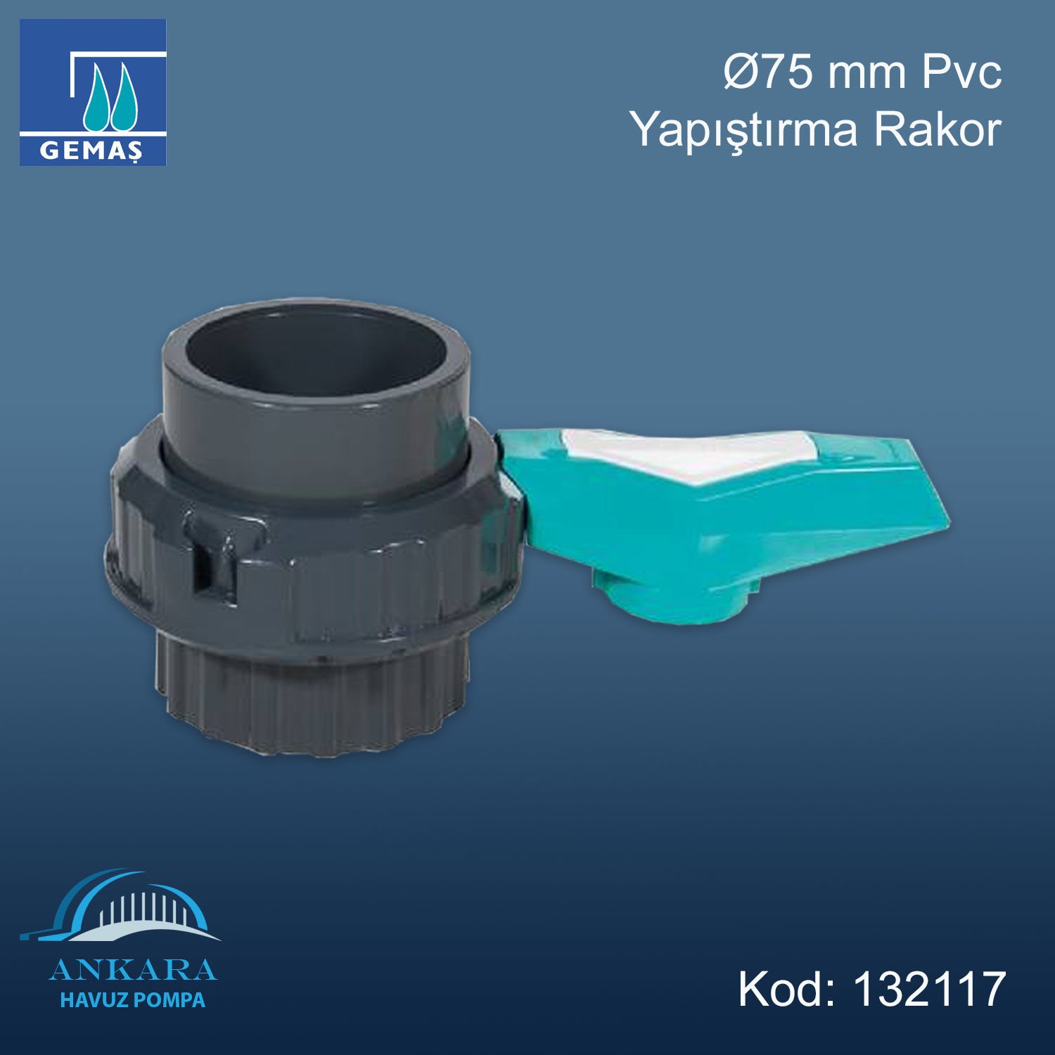 Ø75 Pvc Yapıştırma Dişli Rakor