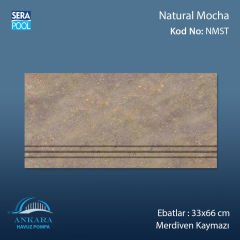 Natural Mocha 33x66x0,76 cm Merdiven Kaymazı