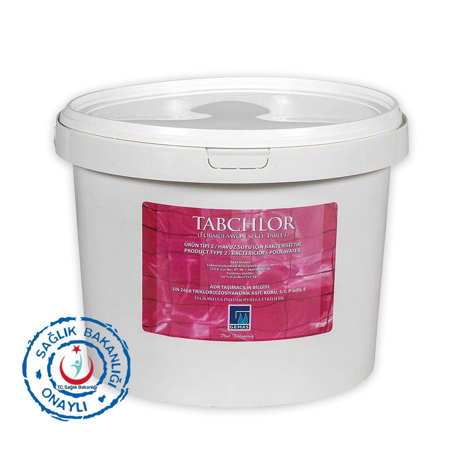 “TABCHLOR” Stabilize Triklor Tableti, 200 gr %90 Klor İçeriği - 10 Kg.