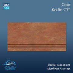 Cotto 33x66x0,76 cm Merdiven Kaymazı