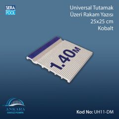 Universal Tutamak Üzeri Rakam Yazısı 25x25 cm Kobalt-Logo Baskı