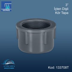 3'' Pvc İçten Dişli Kör Tapa
