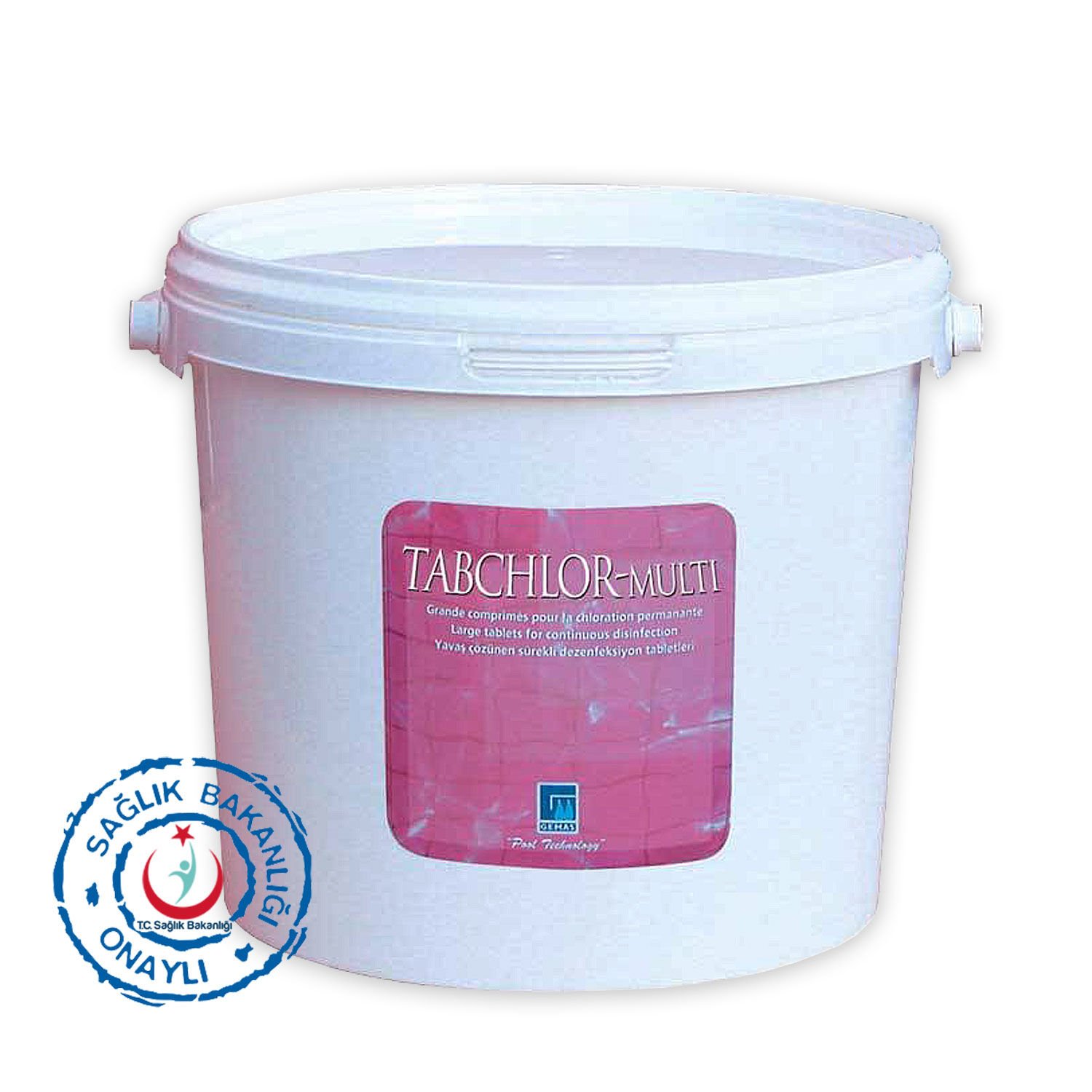 “TABCHLOR-Multi” Stabilize Triklor Tableti, 200 gr. Yosun Önleyici ve Çöktürücü 50 Kg.