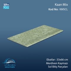 Kaan Mix 33x66x0,76 cm Merdiven Kaymazı Sol Bitiş