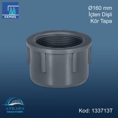 Ø160 mm İçten Dişli Kör Tapa