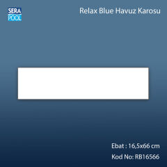 Serapool Relax Blue Porselen Karo Fileli 16,5x66 cm - m²
