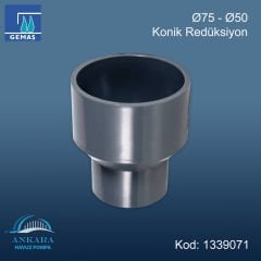 Ø75 - Ø50 Konik Redüksiyon
