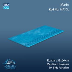 Marin 33x66x0,76 cm Merdiven Kaymazı Sol Bitiş
