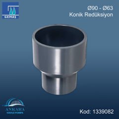 Ø90 - Ø63 Konik Redüksiyon