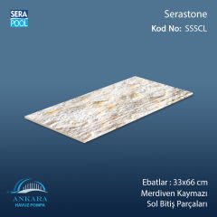 Serastone 33x66x0,76 cm Merdiven Kaymazı Sol Bitiş