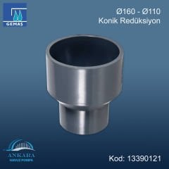 Ø160 - Ø110 Konik Redüksiyon