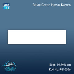 Serapool Relax Green Porselen Karo Fileli 16,5x66 cm - m²