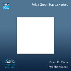 Serapool Relax Green Porselen Karo Fileli 33x33 cm - m²
