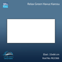 Serapool Relax Green Porselen Karo Fileli 33x66 cm - m²