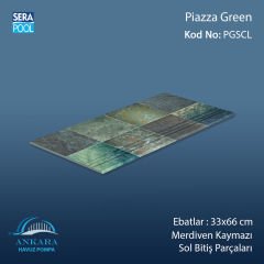 Piazza Green 33x66x0,76 cm Merdiven Kaymazı Sol Bitiş