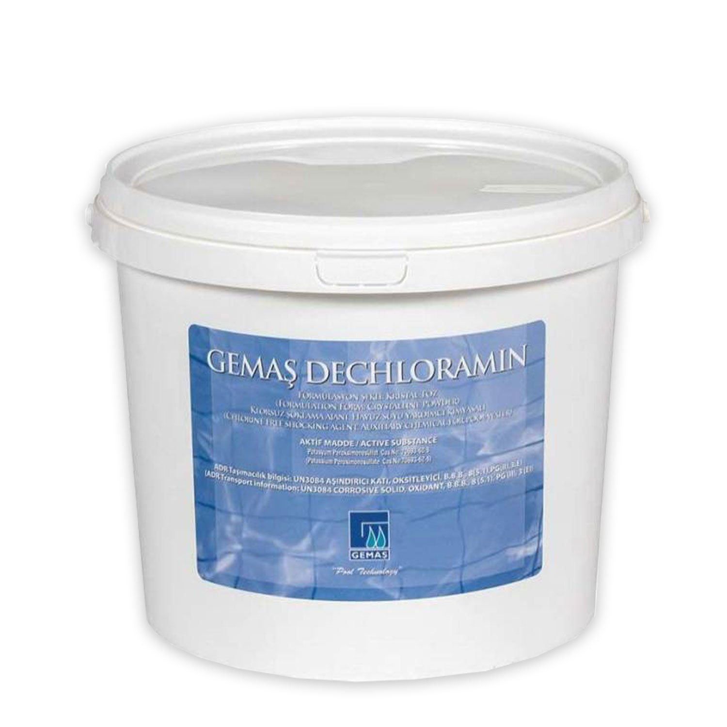 “DECHLORAMIN” Bağlı Klor Gidermek İçin Klorsuz, Bol Oksijenli Şoklama Ajanı - 25 Kg.