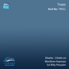 Tropic 33x33x0,76 cm Merdiven Kaymazı Sol Bitiş