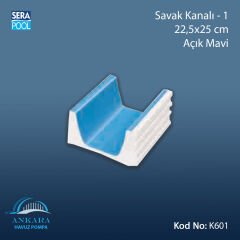 Savak Kanalı-1 - 22,5x25 cm Açık Mavi