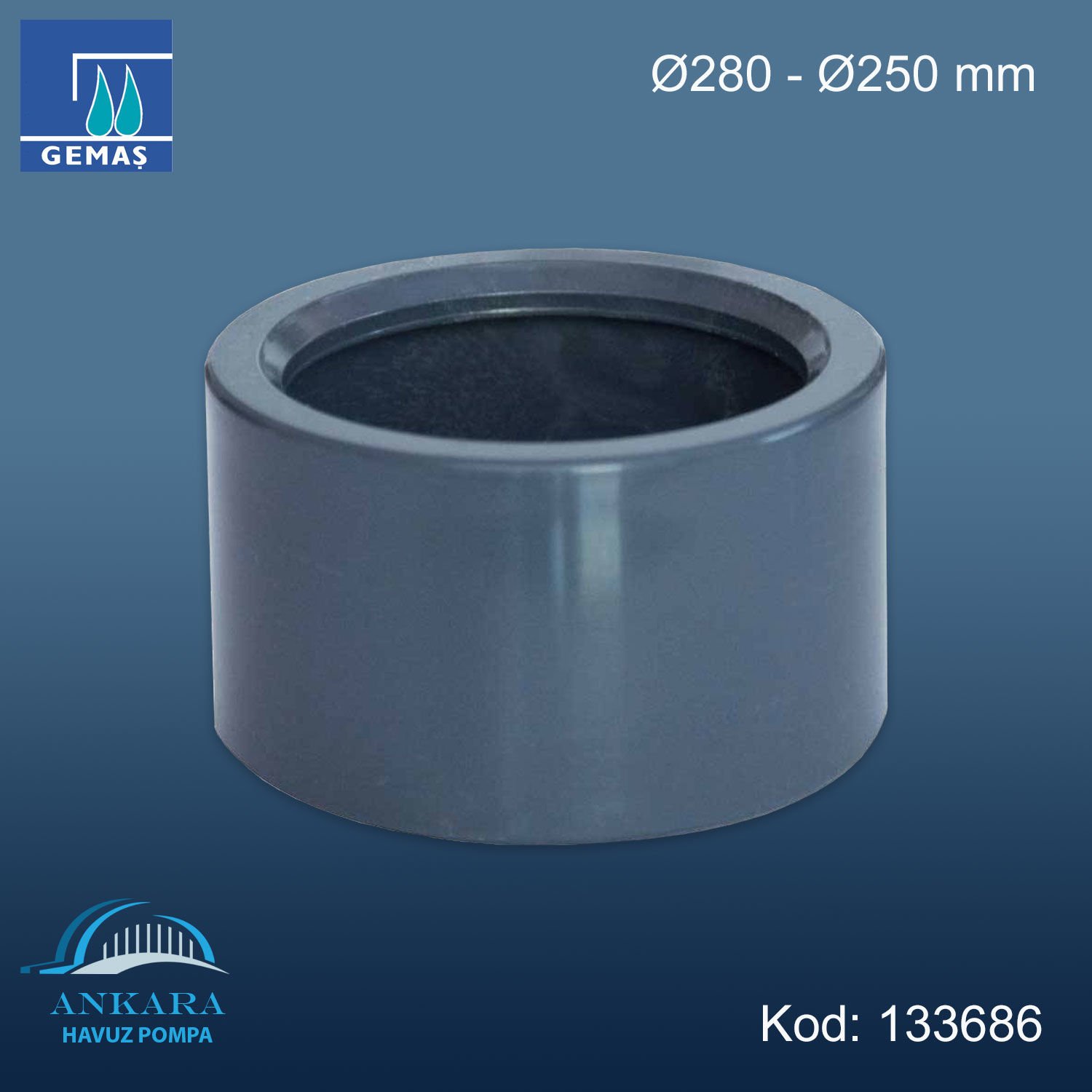 Ø280 - Ø250 Redüksiyon