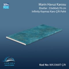 Marin 33x66x0,76 cm Infinity Kaymaz Karo Çift Pahlı