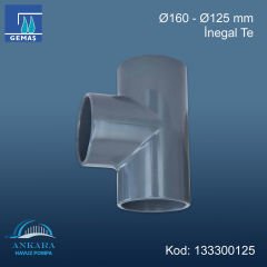 Ø160 - Ø125 mm İnegal Te