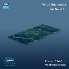 Verde Guatemala 33x66x0,76 cm Merdiven Kaymazı