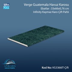 Verde Guatemala 33x66x0,76 cm Infinity Kaymaz Karo Çift Pahlı
