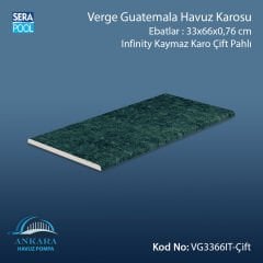 Verde Guatemala 33x66x0,76 cm Infinity Kaymaz Karo Çift Pahlı