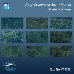 Verde Guatelama (33x33 cm) Porselen Karo - m² 'si