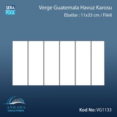 Serapool Verde Guatemala Porselen Karo 11x33 cm/Fileli - m²