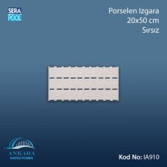 Apache Porselen Izgara - 20x50 cm Sırsız