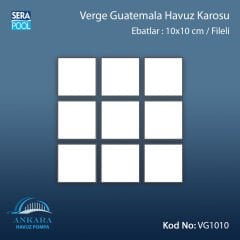 Verde Guatelama (10x10 cm / Fileli) Porselen Karo - m² 'si