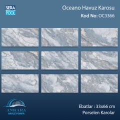 Serapool Oceano Porselen Karo 33x66 cm - m²