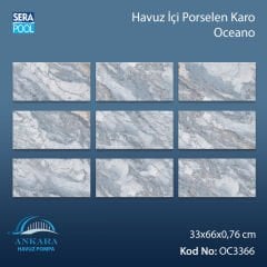 Serapool Oceano ( 33x66 cm ) Porselen Karo - m²'si
