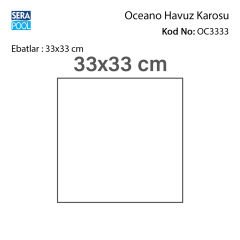 Oceano (33x33 cm) Porselen Karo - m² 'si