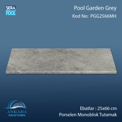 Pool Garden Grey 25x66x1,80 cm Porselen Monoblok Tutamak